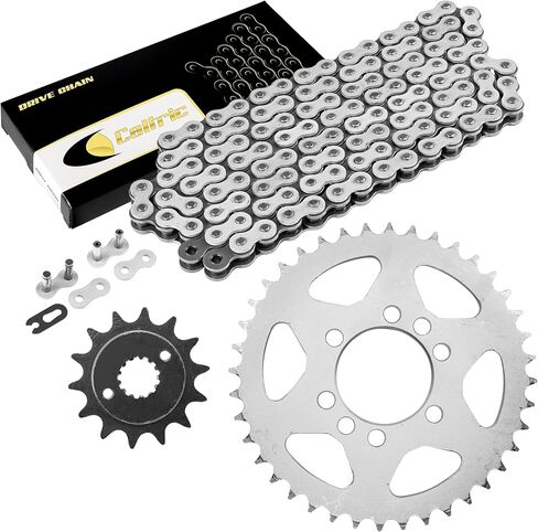 Caltric Drive Chain and Sprockets Kit Compatible with Kawasaki KFX400 KSF400A 2003 2004 2005 2006 in Saudi Arabia