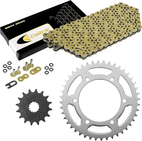 Caltric Gold O-Ring Drive Chain and Sprockets Kit Compatible With Suzuki GSX-R750 with X 1998 1999 in Saudi Arabia