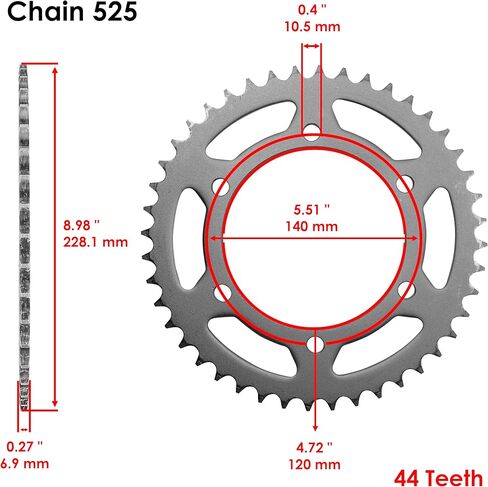 Caltric Gold O-Ring Drive Chain and Sprockets Kit Compatible With Suzuki GSX-R750 with X 1998 1999 in Saudi Arabia