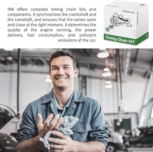 Schaeffler INA ZG-9-5177 Chain Drive Single, Compatible with Nissan 240SX 89-90, Axxess 90, D21 90-94, Pickup 95-97, Stanza 90-92 in Kuwait