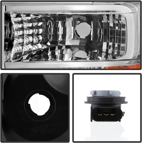 ACANII - لـ [شعاع غير مختوم] 2008-2014 Ford E150 E250 Van 08-21 E350 E450 Super Duty للمصابيح الأمامية للسائق in Saudi Arabia