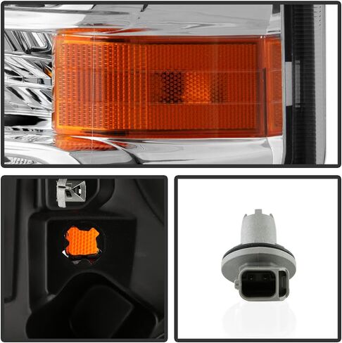 ACANII - لـ [شعاع غير مختوم] 2008-2014 Ford E150 E250 Van 08-21 E350 E450 Super Duty للمصابيح الأمامية للسائق in Saudi Arabia