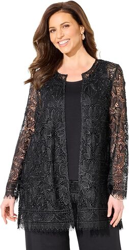 Women's Plus Size Lace Jacket in Kuwait