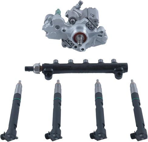 Solarhome D24 Fuel Kit,Fuel pump, Injectors & Common Rail 7516848 7516849 7516847 400903-00074D Compatible With Bobcat Doosan S540 S510 S530 S550 T450 T550 T590 E32 E35 E42 E45 in Saudi Arabia