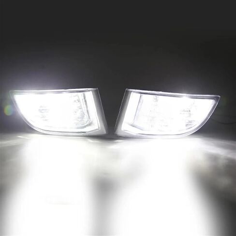 أضواء الضباب Led متوافقة لاند كروزر برادو 120 2002-2006 2007 2008 2009 LED العلوي مصباح الضباب مصباح قيادة اكسسوارات السيارات in Saudi Arabia