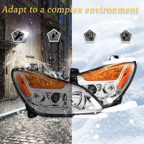 Chrome Kenworth T680 Headlights 2022 2023 2024 Replacement Right Passenger Side [Included All Bulbs] DOT SAE Approved Headlights Assembly (Right Passenger Side) in Saudi Arabia