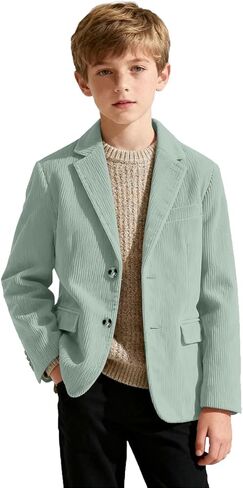 سترة رسمية للأولاد من سروال قصير للأطفال مناسبة للربيع وسترة كاجوال من سروال قصير للأولاد معطف رياضي بزرين in Kuwait