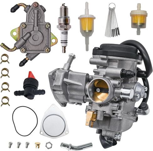 مكربن ​​Lanigram YXR450 مناسب لـ Yamaha Rhino 450 YXR450FA YXR450FAH 4x4 2006-2009 استبدل 2P5-E4901-01-00 بمضخة الوقود in Saudi Arabia