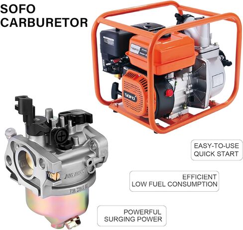 GX160 Carburetor for Honda GX120 GX160 GX200 5.5hp 6.5hp Predator 212cc 196cc 224cc Engine Tune Up Kit Water Pump Minibike Gokart Replacement in Kuwait