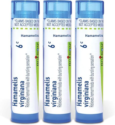 Boiron Hamamelis Virginiana 6c Homeopathic Medicine for Hemorrhoids with Bursting Sensation - Pack of 3 (240 Pellets) in Kuwait