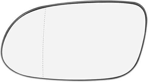 X AUTOHAUX Car Rearview Mirror Glass Replacement W/Backing Plate Heated Left Side Driver Side for Mercedes-Benz CLK320 CLK430 in Saudi Arabia