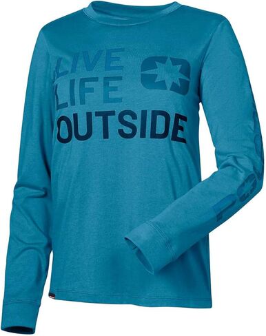Polaris Women's Life Outside Long Sleeve Shirt, 50% Cotton, 25% Polyester, 25% Rayon in Saudi Arabia