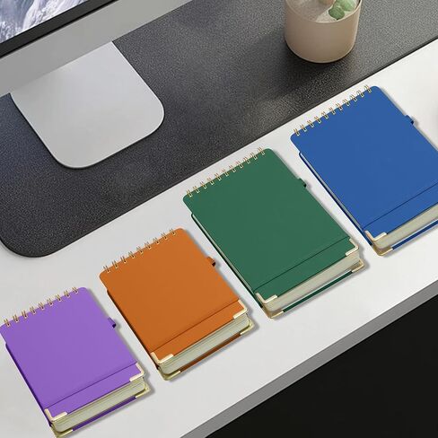 أعلى دفتر ملاحظات ستينو 6 × 9 جلد ستينو 300 صفحة غلاف فني دفاتر ملاحظات ستينو أعلى دوامة للعمل مفكرة ستينو، ورق سميك 100 جرام في المتر المربع، دفاتر ملاحظات لليد اليسرى لمدرسة الكلية المكتبية، أزرق in Kuwait