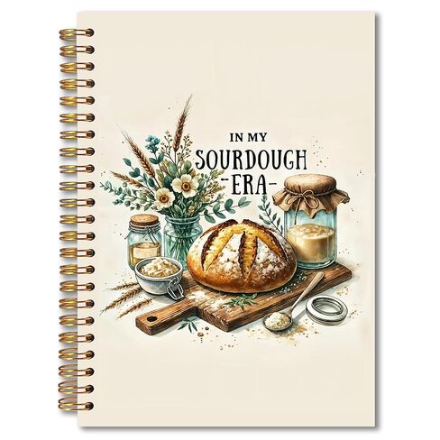 MKIJUHB In My Sourdough Era Spiral Notebook 5.5x8.3, Sourdough Accessories Gift, Baking Lovers Gifts Journal, Gifts for Bread Bakers Notebook for Note Taking in Saudi Arabia