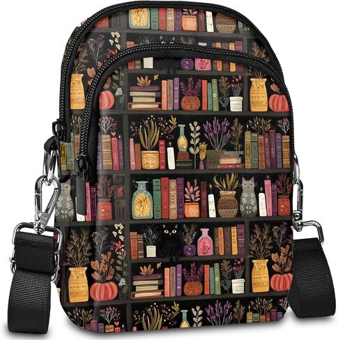 محفظة Yrebyou Crossbody للنساء حقيبة كروس صغيرة للهاتف مع سحاب خفيف الوزن مع حزام قابل للتعديل | مادة قابلة للتنفس in Kuwait