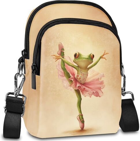 محفظة Yrebyou Crossbody للنساء حقيبة كروس صغيرة للهاتف مع سحاب خفيف الوزن مع حزام قابل للتعديل | مادة قابلة للتنفس in Kuwait