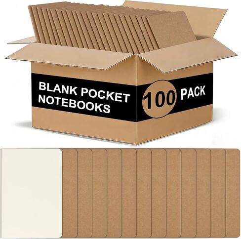 ZCZN 60 Pack Black Pocket Notebooks Bulk, 3.5 X 5.5 Inches Blank Paper Journaling Notebooks, 30 Sheets/60 Pages, Mini Journal Notebooks for Work, Writing, Drawing Memo Notepad(Black Cover) in Kuwait