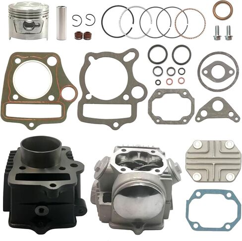 طقم مكبس أسطواني 47 مم مع طقم إعادة بناء رأس الأسطوانة متوافق مع Honda TRX90 Sportrax 90 1993-2005 in Kuwait