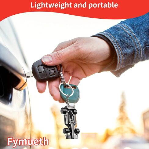 مجموعة سلسلة مفاتيح F1، مجموعة عشاق سيارات السباق، نموذج صيغة 1 من سبيكة معدنية، ملحقات الإطارات المطاطية، عرض مكتب لهواة التجميع البالغين، حلقات مفاتيح سطحية مصقولة in Kuwait