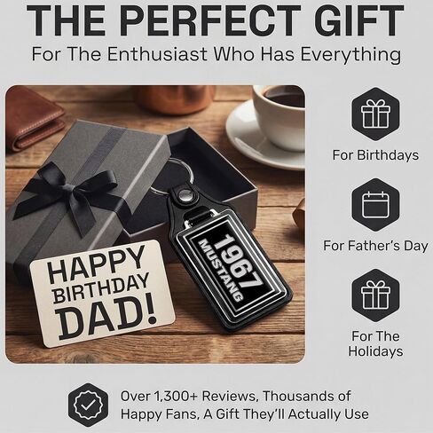 Brotherhood Car Key Chain for Mustang - Classic Models Keychain for Men and Women Gift Key Ring - 1967 in Kuwait