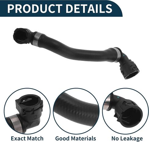 المبرد خرطوم سخان خرطوم المبرد أنبوب مخرج رقم 64219317614 لسيارات BMW 520i 540i 2017-2019 المطاط التدفئة انبوب ماء أسود 1 قطعة in Saudi Arabia