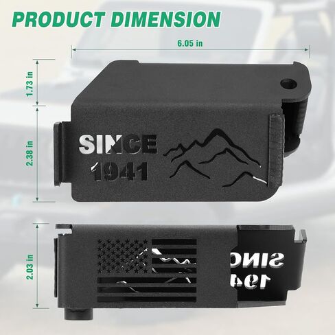 HOCHO مناسب لأبواب Jeep Foot Pegs، مفصل باب 120 درجة أوتاد قدم خارجية تناسب 2007-2025 Jeep Wrangler JK JL وإكسسوارات Gladiator JT in Kuwait