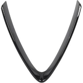 Carbon Fiber Front Grille Bumper Grill Trim V Shape Frame Decoration, Bright Black for Stelvio 2017-2023, ABS, Air Flow Intake Hole Grille for Most Car in Kuwait