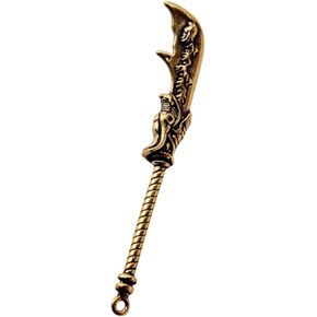 Charm Pendant Keychain Blade Knife Pendant Jewelry Making Chinese Blade Charm Pendant Jewelry Accessories Crafting Necklace Brass Material Suitable Fo in Kuwait