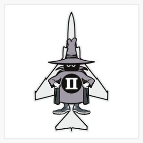 LAD Studio Spooky F-4 Phantom II Grey/Aircraft Silhouette - Clean Style Sticker Bumper Sticker Vinyl Decal 5"" in Kuwait