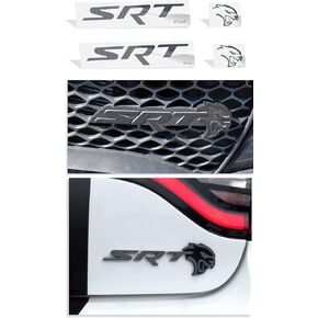 Reflective Concepts - SRT Badge Overlay Decal Stickers - Grille and Trunk - 2019 Charger SRT Hellcat - (Color: Reflective Orange) in Saudi Arabia