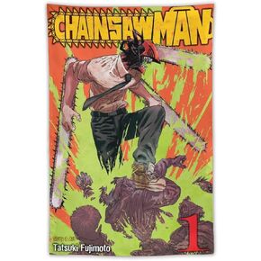 Tapestry Chainsaw Man Denji Tapestries Wall Room Decor Comic Manga Anime40"x60" in Saudi Arabia