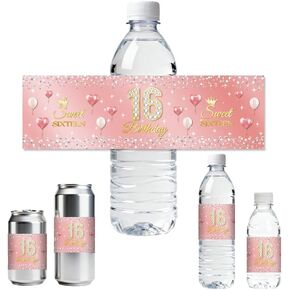 ANATTASOUL 30pcs Water Bottle Labels Happy Birthday with Farm Animal Waterproof Sticker, 8.51" x 2.51" Rectangle Water Bottle Wraps Sticker for Birthday, Anniversary, Party, Event in Kuwait