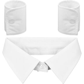 3 قطع من الياقات والأصفاد البيضاء، وأكمام صناعية للنساء، وياقة ديكي قابلة للفصل وأصفاد وهمية in Kuwait