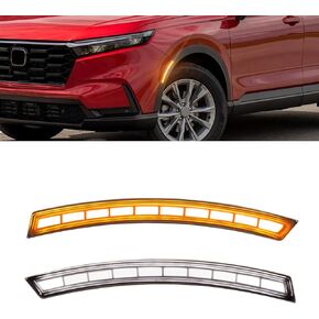 ضوء LED كهرمان وأبيض للعجلة الجانبية متوافق مع Honda CRV 2023 2024، مصابيح عاكسة أمامية in Kuwait
