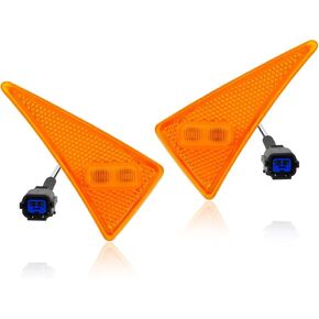 Compatible with 2020-2023 Hyundai Sonata Side Turn Signal Lamp with LED Bulbs Left & Right Side 92301-L0/921A1-LS in Kuwait