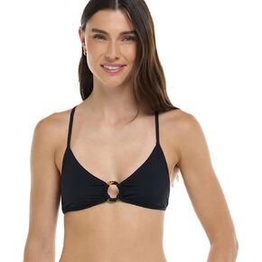EIDON Women's Arlet Fixed Triangle Bikini Top Swimsuit With2-way Tie Back in Kuwait