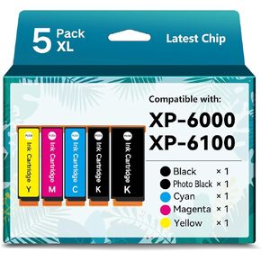 بديل معاد تصنيعه لخرطوشة الحبر 302XL لخراطيش الحبر Epson 302XL 302 XL Multipack T302 XL للطابعة XP-6000 XP-6100 XP 6000 XP 6100 (5 عبوات) in Kuwait