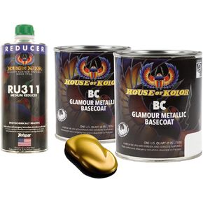 House of Kolor C2C-BC01 Solar Gold Metallic Basecoat 2 Quart Kit + Med Reducer in Kuwait
