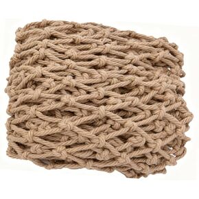 Multi-Use Hemp Rope Net: Natural Jute, 15 Sizes, Ideal for Indoor/Outdoor Decor & Safety, Handcrafted with Free Installation Accessories (3x6ft) in Saudi Arabia