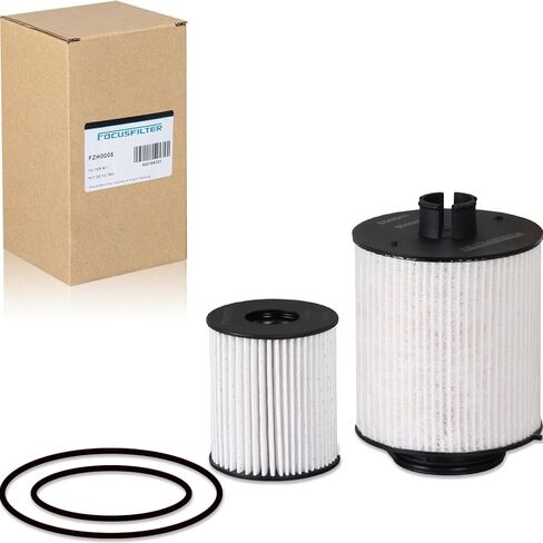 FOCUSFILTER FD4616 OEM Grade Fuel Filter, For 03-07 Ford 6.0L F250 F350 F450 F550 Super Duty, 03-05 Excursion, Upper Fuel Bowl Lower Lifter Pump Filter, Replaces 3C3Z9N184CB, 3C3Z9N184CA, FD4604 in Kuwait