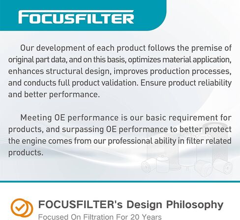 FOCUSFILTER FD4616 OEM Grade Fuel Filter, For 03-07 Ford 6.0L F250 F350 F450 F550 Super Duty, 03-05 Excursion, Upper Fuel Bowl Lower Lifter Pump Filter, Replaces 3C3Z9N184CB, 3C3Z9N184CA, FD4604 in Kuwait