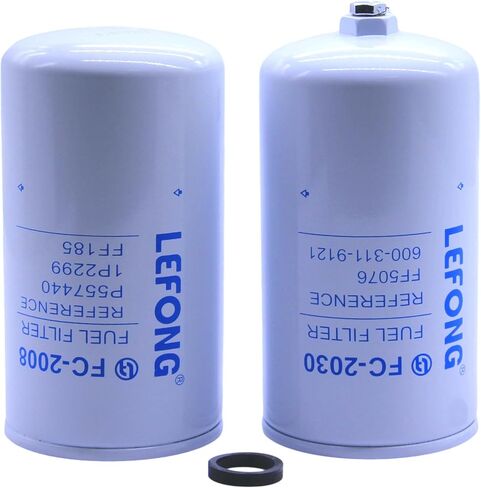 طقم فلتر الوقود LEFONG قطعتين يحل محل FF3003 وFS1001 المتوافق مع مضخة أنظمة سلسلة Fass Titanium/Platinum، Duramax 6.6L 2001-2016 Chevy Silverado/GMC Sierra 2500HD 3500HD in Saudi Arabia