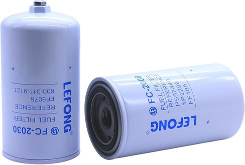 طقم فلتر الوقود LEFONG قطعتين يحل محل FF3003 وFS1001 المتوافق مع مضخة أنظمة سلسلة Fass Titanium/Platinum، Duramax 6.6L 2001-2016 Chevy Silverado/GMC Sierra 2500HD 3500HD in Saudi Arabia