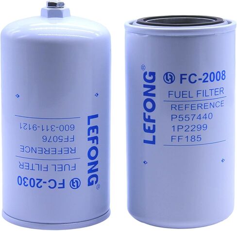طقم فلتر الوقود LEFONG قطعتين يحل محل FF3003 وFS1001 المتوافق مع مضخة أنظمة سلسلة Fass Titanium/Platinum، Duramax 6.6L 2001-2016 Chevy Silverado/GMC Sierra 2500HD 3500HD in Saudi Arabia