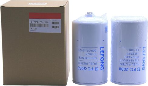 طقم فلتر الوقود LEFONG قطعتين يحل محل FF3003 وFS1001 المتوافق مع مضخة أنظمة سلسلة Fass Titanium/Platinum، Duramax 6.6L 2001-2016 Chevy Silverado/GMC Sierra 2500HD 3500HD in Saudi Arabia
