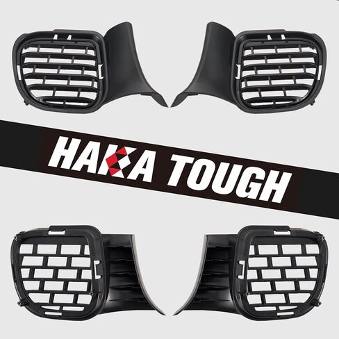 HAKA TOUGH Front Lower Bumper Grill for Dodge Challenger 2015-2022 Accessories, Air Intake Front Bumper Lower Grill fog light bezel Cover for 2015-2022 Dodge Challenger Accessories in Saudi Arabia