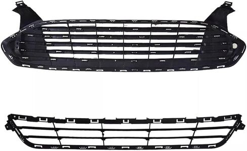 Fusion Front Bumper Cover & Upper Lower Grille Compatible with 2013 2014 2015 2016 F-ord Fusion SE S Titanium Sedan 4-Door in Kuwait