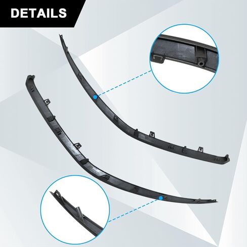 SecosAutoparts 2Pcs Front Bumper Grille Molding Trim Left & Right Side Compatible with Kia Forte 2022 2023 2024 Replace# 863A7-M7510, 863A8-M7510 in Saudi Arabia