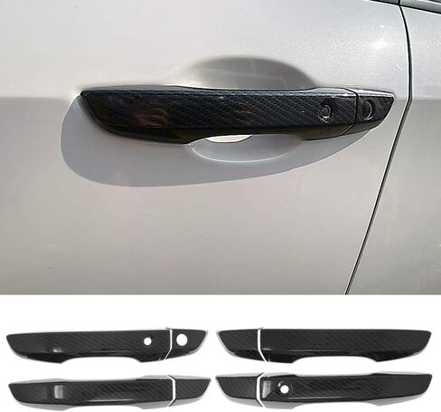 Car Door Handle Trim Cover ABS Exterior Decoration Accessories Styling Black For Honda 10th Gen Civic 2016 2017 2018 2019 2020 in Kuwait
