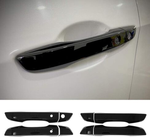 Car Door Handle Trim Cover ABS Exterior Decoration Accessories Styling Black For Honda 10th Gen Civic 2016 2017 2018 2019 2020 in Saudi Arabia